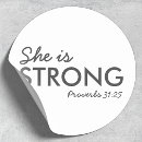 Search for she is strong stickers Scripture