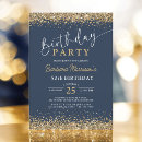 Search for blue 50th birthday invitations Elegant birthday party
