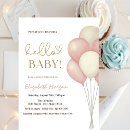 Search for watercolor balloons invitations Pink