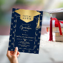 Search for royal blue and gold graduation invitations High school