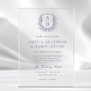 Search for purple floral wedding invitations Calligraphy