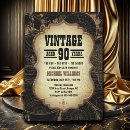 Search for vintage 90th birthday invitations Typography
