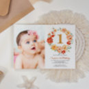 Search for red 1st birthday invitations Girl first birthday