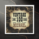 Search for 100th birthday napkins Black