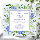 Search for blue hydrangea birthday invitations Hydrangeas