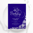 Search for simple 40th birthday invitations Elegant