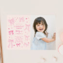 Search for bow birthday invitations Girl