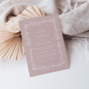 Search for pink floral wedding invitations Vintage