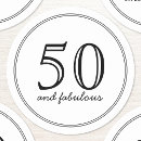 Search for 50 and fabulous birthday stickers Stylish