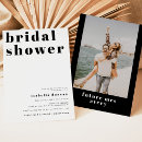 Search for retro bridal shower invitations Black and white