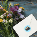 Search for vintage bird wedding stickers Blue