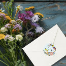 Search for flower wedding stickers Blue