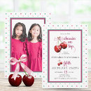 Search for pink bow birthday invitations Cherry