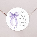 Search for purple bridal shower stickers Simple
