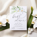 Search for white orchid bridal shower invitations Calligraphy