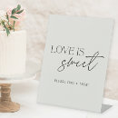 Search for love is sweet wedding signs Reception