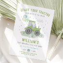 Search for green tractor birthday invitations Farm