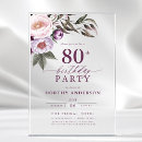 Search for plum birthday invitations Modern