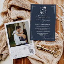 Search for blue floral invitations Elegant