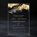Search for black and gold 40th birthday invitations Elegant