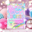 Search for birthday invitations Neon birthday party