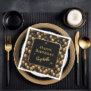 Search for elegant retirement party supplies Black and gold