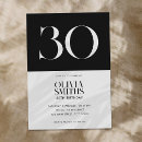 Search for simple 30th birthday invitations Modern