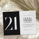 Search for black and white elegant invitations Minimalist