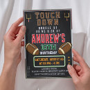 Search for american football birthday invitations Touch down