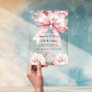 Search for pink floral birthday invitations Roses