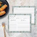 Search for tropical recipe cards Watercolor