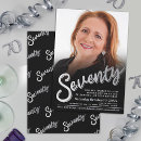 Search for silver 70th birthday invitations Seventieth