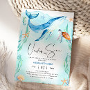 Search for ocean baby shower invitations Blue whale