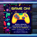 Search for gamer party invitations Arcade