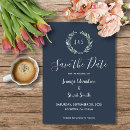 Search for navy blue watercolor invitations Botanical