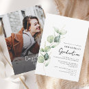 Search for botanical graduation invitations Eucalyptus