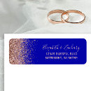 Search for royal blue wedding return address labels Modern