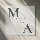 Search for modern wedding coasters Typography