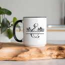 Search for newlywed couple mugs Elegant