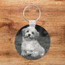 Search for black and white dog key rings Keepsake