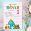 Search for roar birthday invitations Watercolor