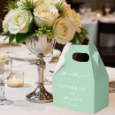 Search for mint green favour boxes Chic