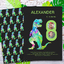 Search for two rex birthday invitations Jurassic