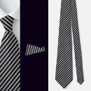 Search for blue and yellow striped ties Black