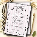 Search for bows wedding invitations Whimsical