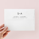Search for monogrammed wedding envelopes Minimalist