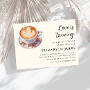 Search for love is brewing invitations Bridal brunch