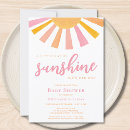 Search for little sunshine invitations Watercolor