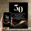 Search for stylish 30th birthday invitations Gold