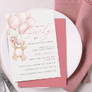 Search for teddy bear balloons invitations Girl